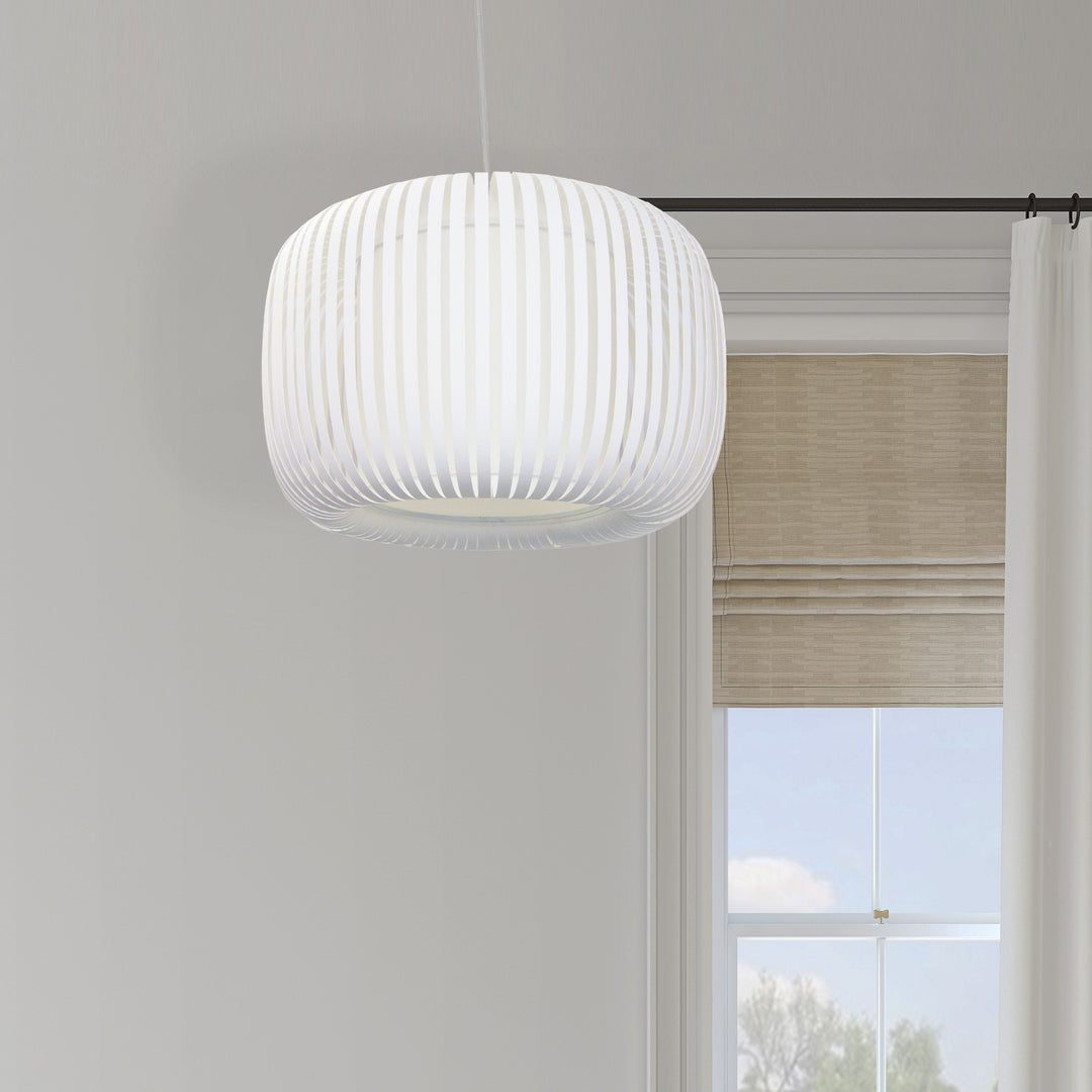 Mia 1 Light Pendant Slit Shade Linda by Dainolite - view 2