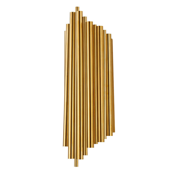 Gold Stainless Steel Wall Sconce by Bethel - view 3