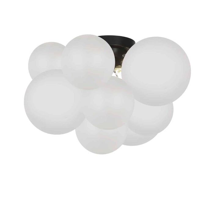 Miles 3 Light Flush Mount in Black by Dainolite