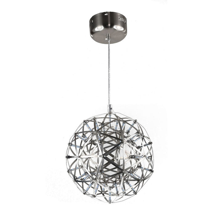 Round Metal Frame LED Ceiling Fixture with LED Star Lights by Bethel - view 7