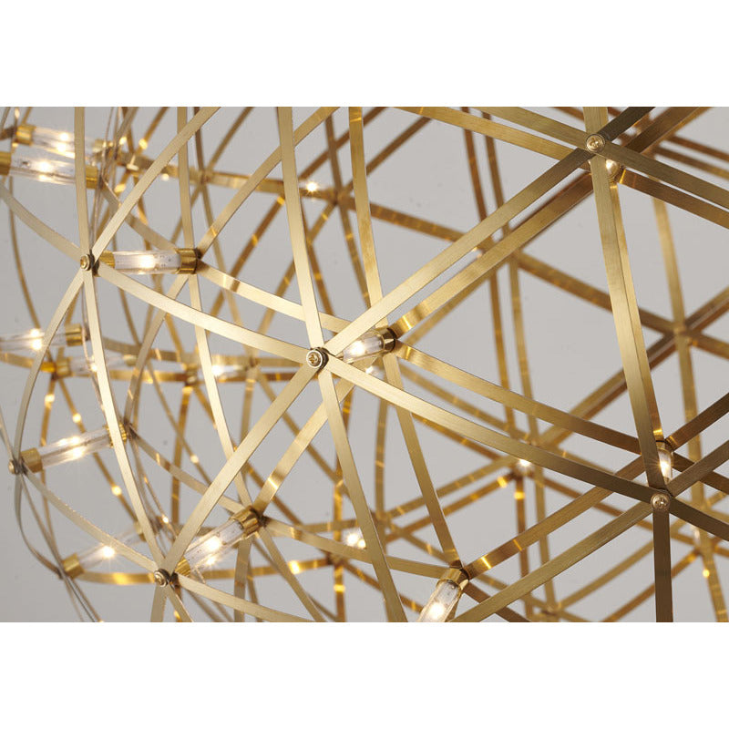 Round Metal Frame LED Ceiling Fixture with LED Star Lights by Bethel - view 29