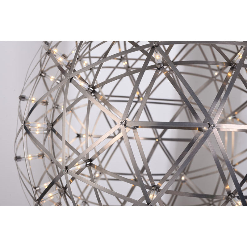 Round Metal Frame LED Ceiling Fixture with LED Star Lights by Bethel - view 34