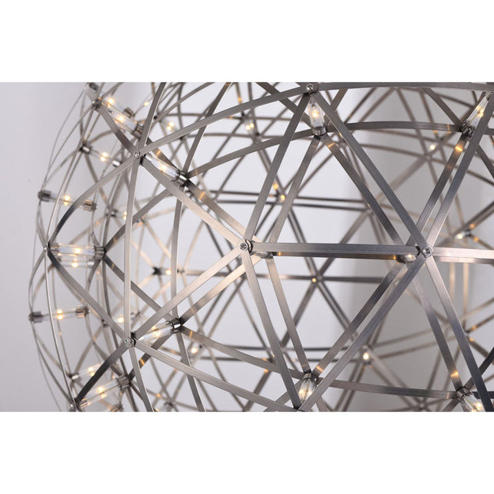 Round Metal Frame LED Ceiling Fixture with LED Star Lights by Bethel - view 34