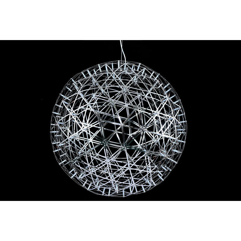 Round Metal Frame LED Ceiling Fixture with LED Star Lights by Bethel - view 39