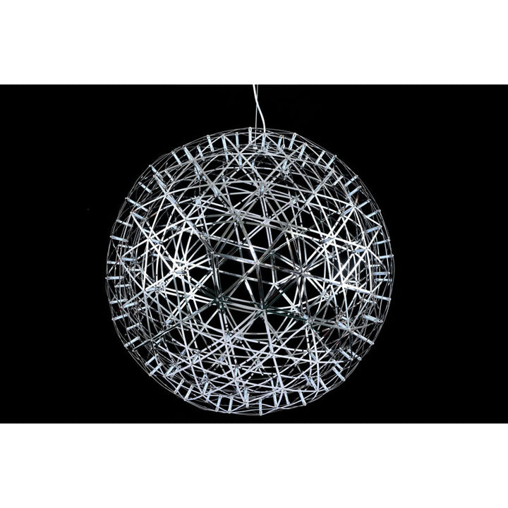 Round Metal Frame LED Ceiling Fixture with LED Star Lights by Bethel - view 39