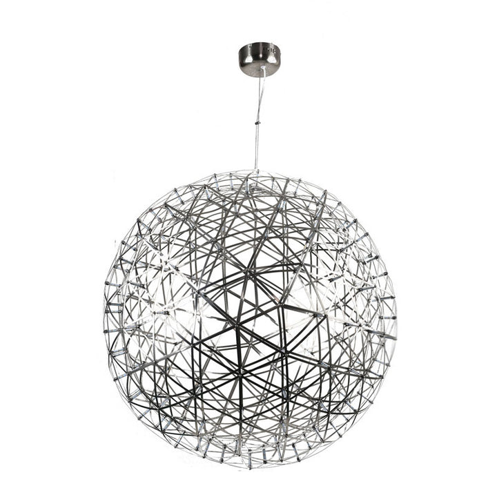 Round Metal Frame LED Ceiling Fixture with LED Star Lights by Bethel - view 50
