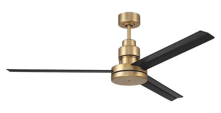 Mondo Ceiling Fan in Satin Brass/Flat Black by Craftmade