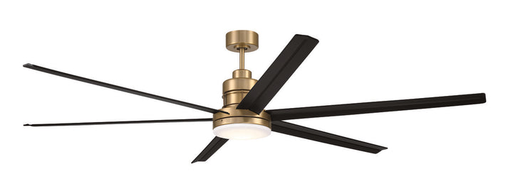 Mondo Ceiling Fan in Satin Brass/Flat Black by Craftmade