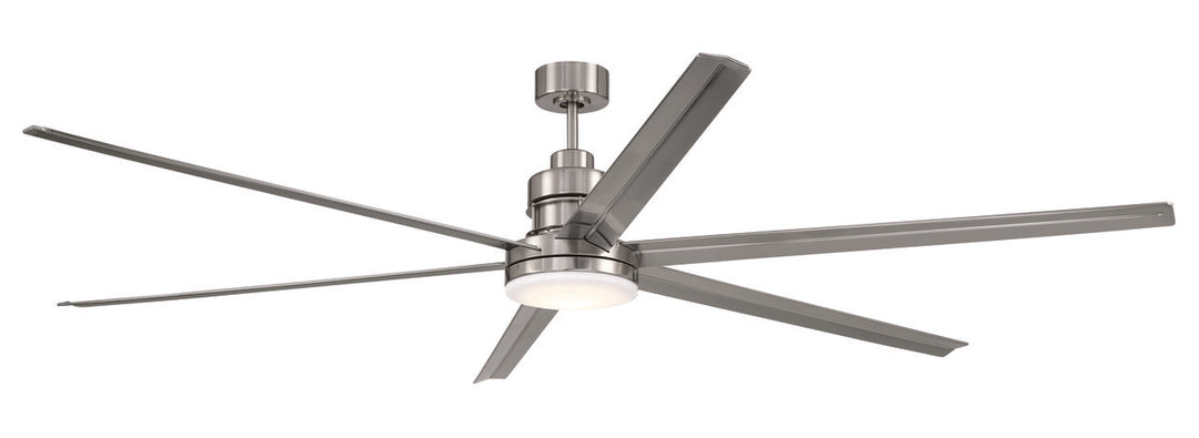 Mondo Ceiling Fan in Brushed Polished Nickel / Frost White by Craftmade