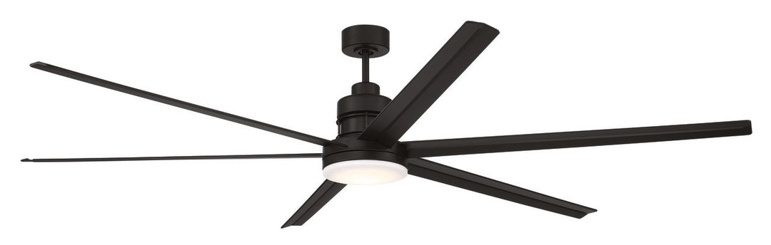 Mondo Ceiling Fan in Flat Black / Frost White by Craftmade