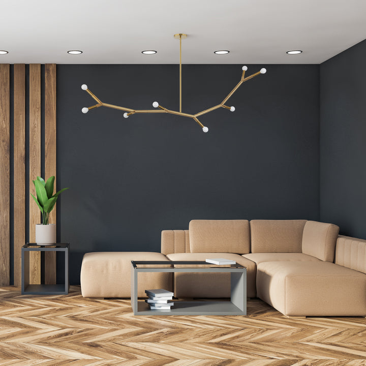 Morgan 8 Light Incandescent Horizontal Pendant by Dainolite - view 2