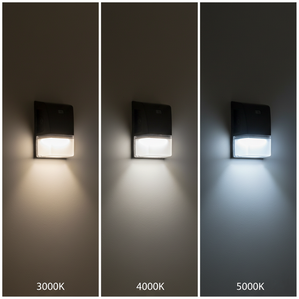 Mini LED Wall Pack with Photocell 3CCT + Wattage Selectable - M-WP25
