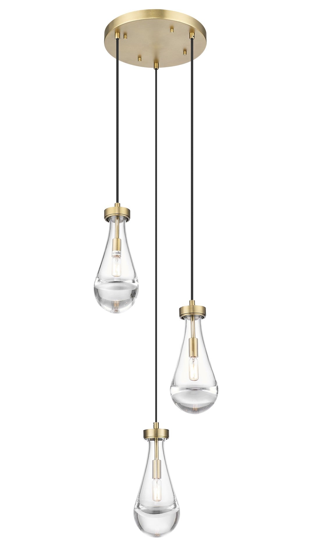 Newton - Multiple Light Pendant in Aged Brass by Moderno Lighting