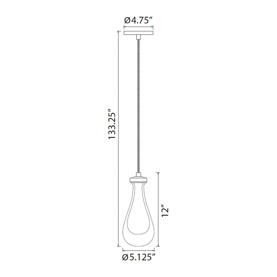 Vaso Water Drop Mini-Pendant by Zeev - view 4