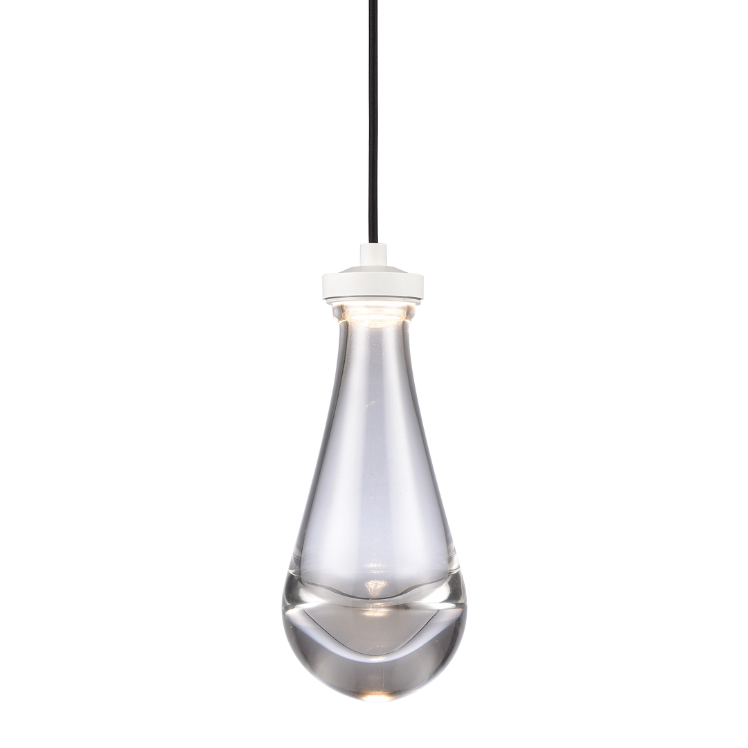 Vaso Water Drop Mini-Pendant in Matte White by Zeev