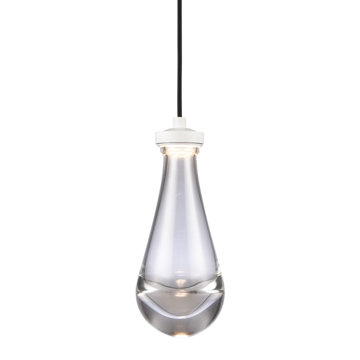 Vaso Water Drop Mini-Pendant in Matte White by Zeev