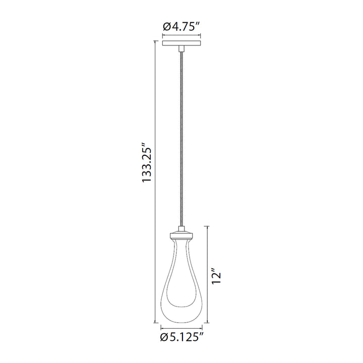 Vaso Water Drop Mini-Pendant by Zeev - view 8