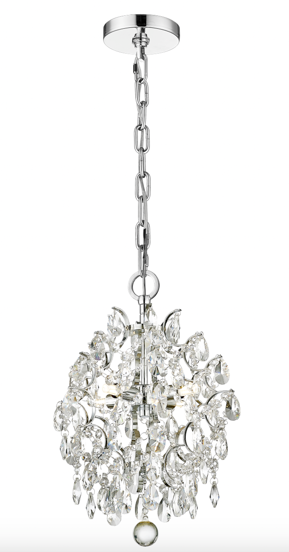 Villa - Multiple Light Chandelier with Crystal in Polished Chrome by Moderno Lighting