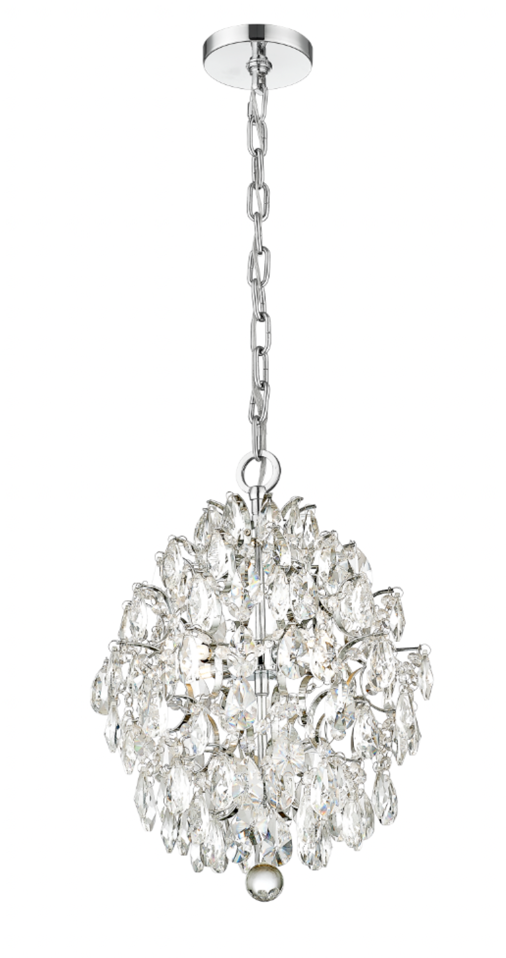 Villa - Multiple Light Chandelier with Crystal in Polished Chrome by Moderno Lighting