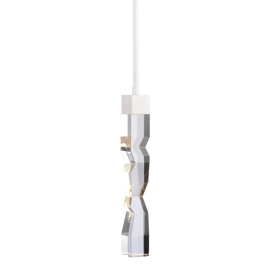Mamadim Crystal Mini-Pendant in Matte White by Zeev