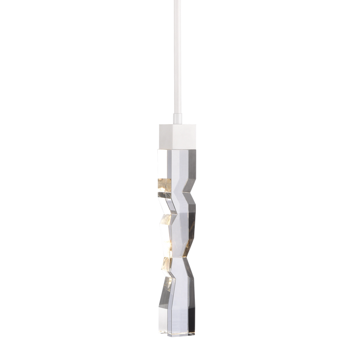 Mamadim Crystal Mini-Pendant in Matte White by Zeev