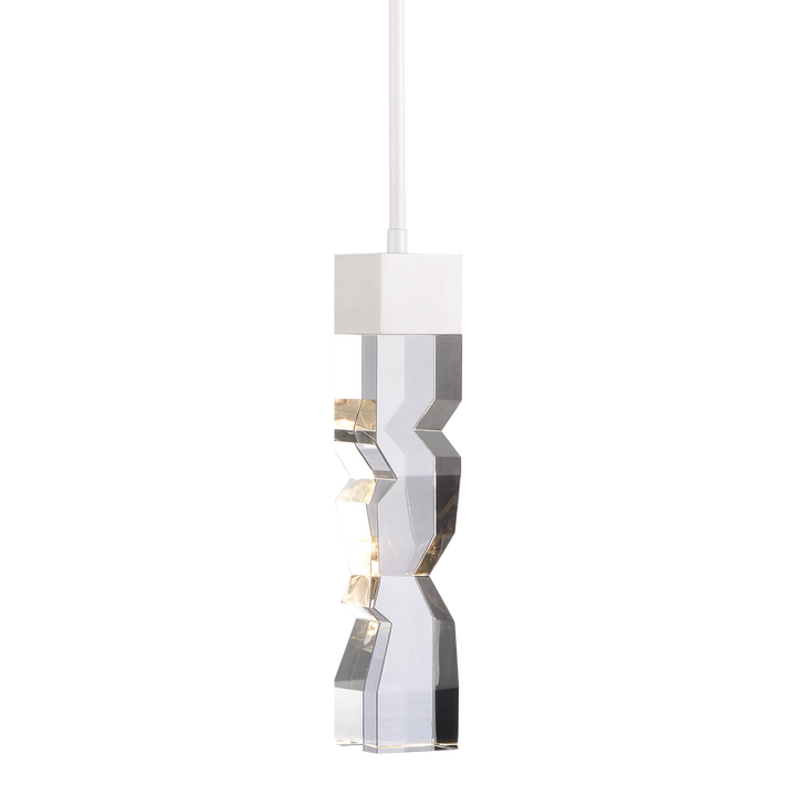 Mamadim Crystal Mini-Pendant in Matte White by Zeev