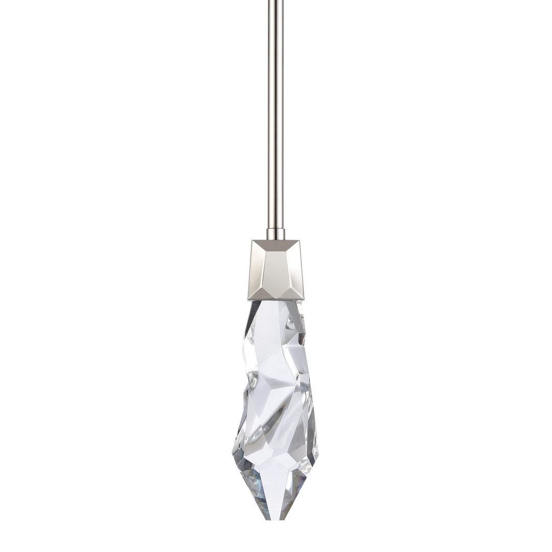 Angelus Crystal Mini-Pendant in Polished Nickel by Zeev