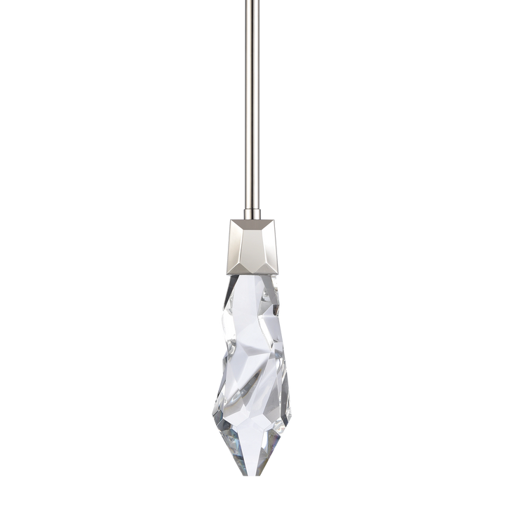 Angelus Crystal Mini-Pendant in Polished Nickel by Zeev