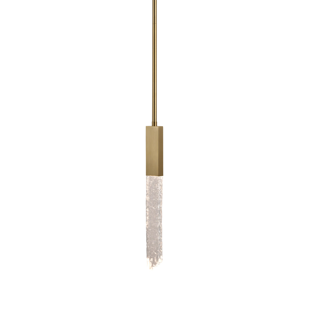 Valenza Water Glass Mini-Pendant in Aged Brass by Zeev