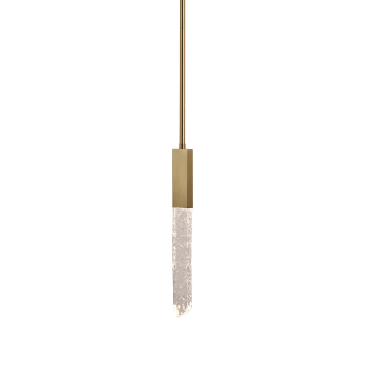 Valenza Water Glass Mini-Pendant in Aged Brass by Zeev