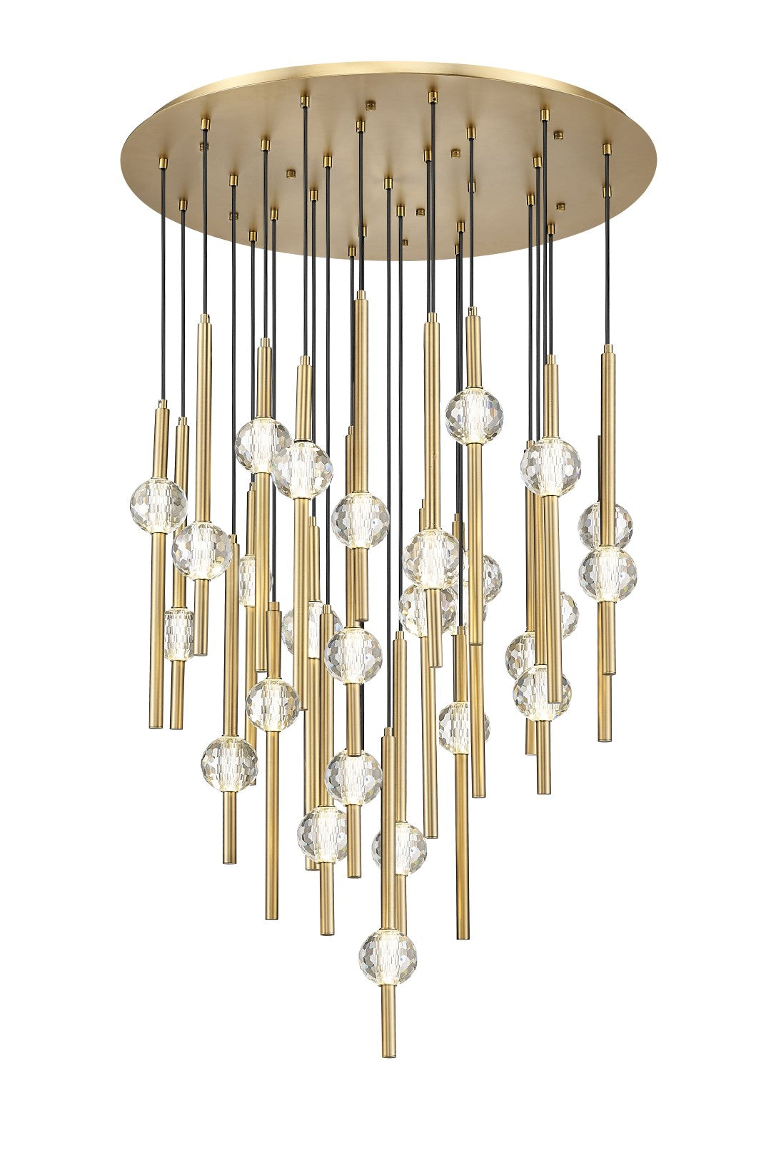 Zeus - Multiple Light LED Pendant in Aged Brass by Moderno Lighting