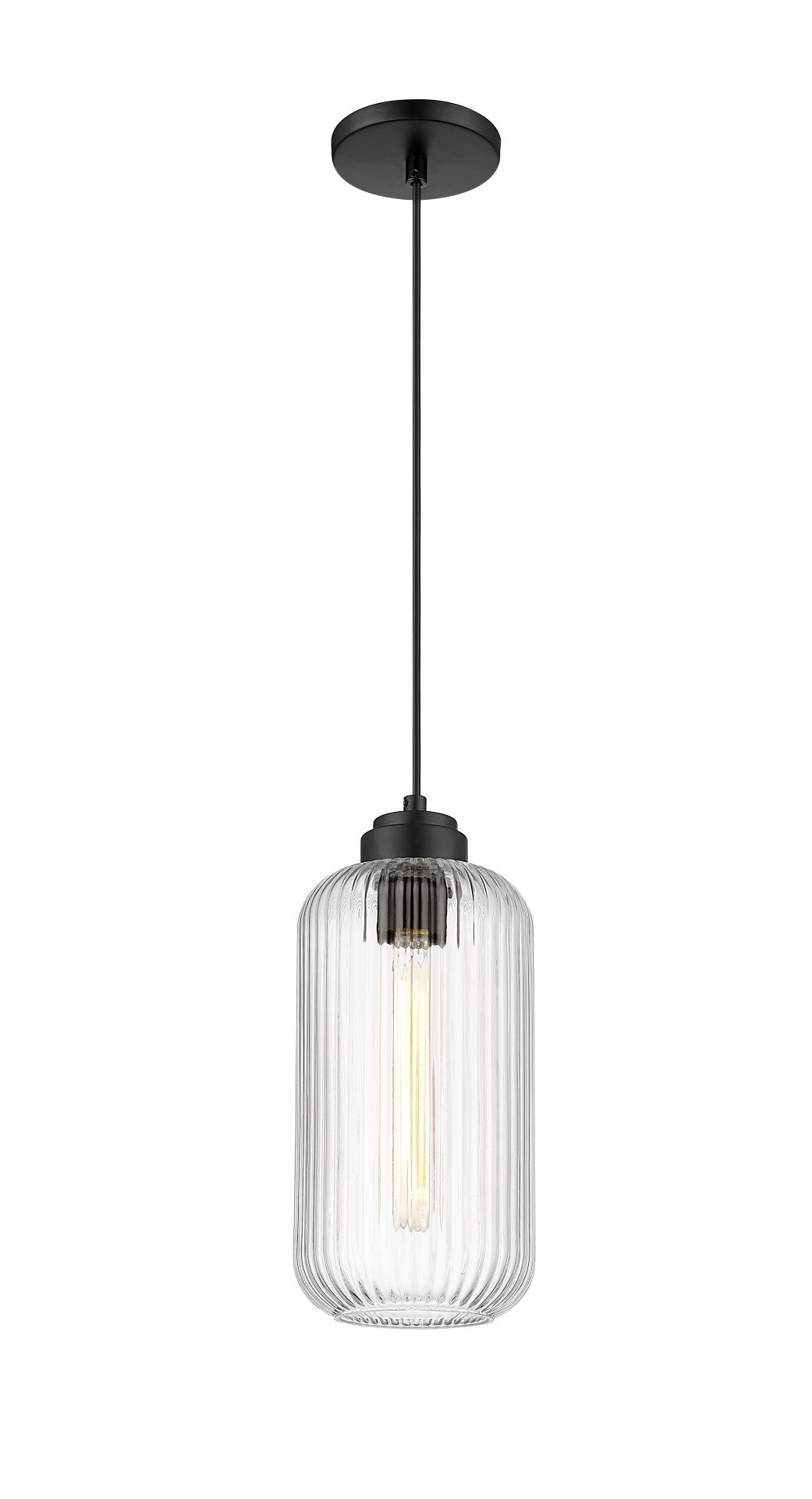 Carter - 1 Light Pendant in Matte Black by Moderno Lighting