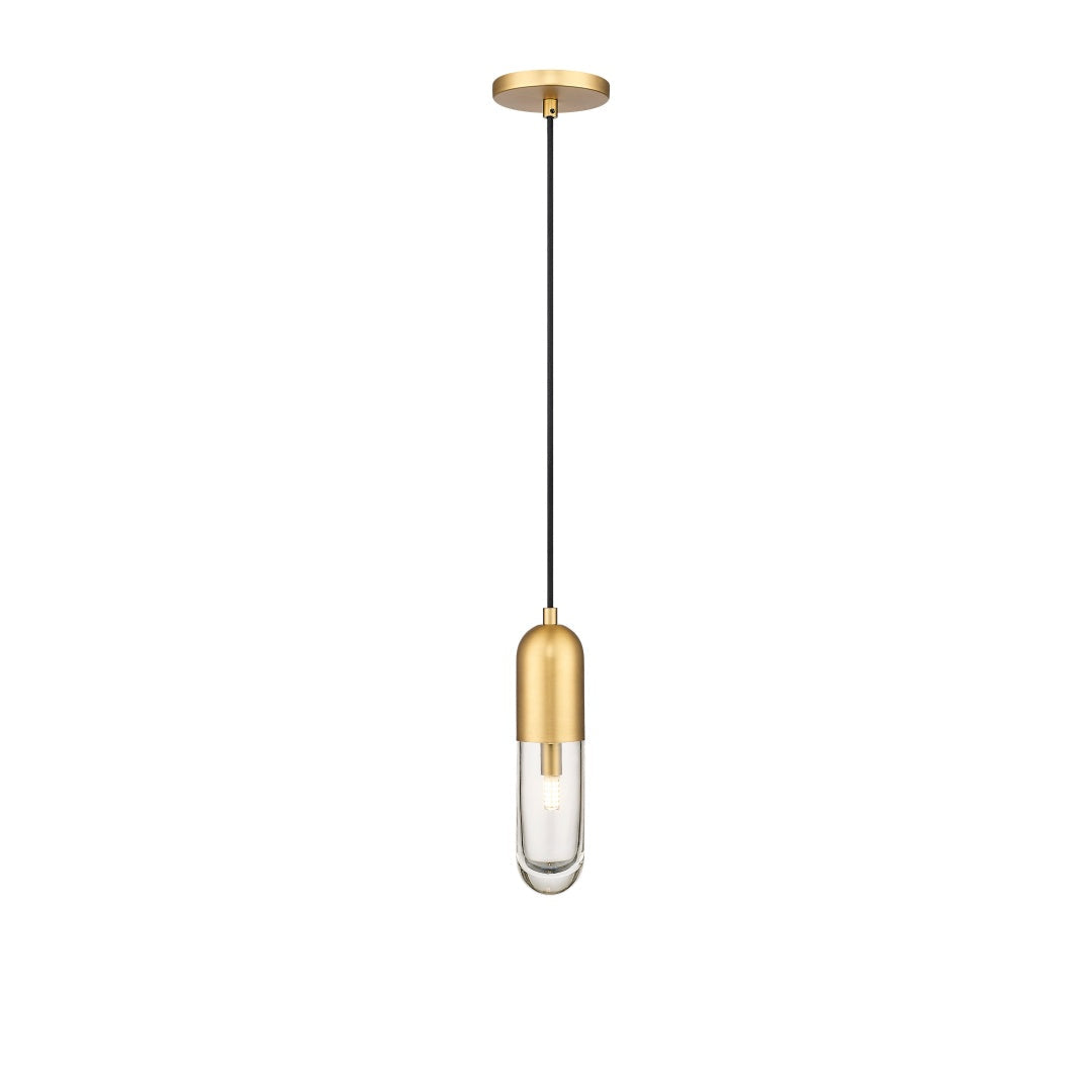 Edison 1 Light Pendant - Aged Brass