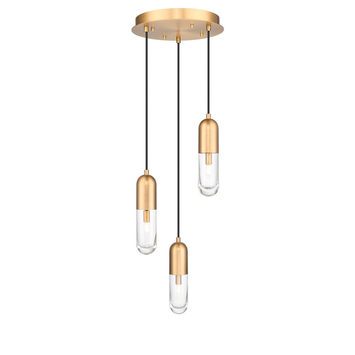 Edison Multiple Light Pendant - Aged Brass