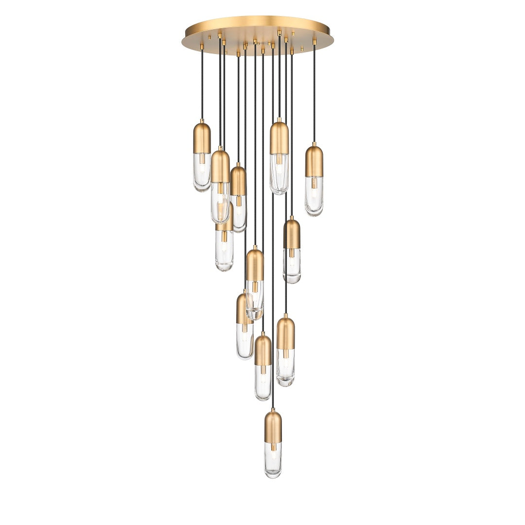 Edison Multiple Light Pendant - Aged Brass
