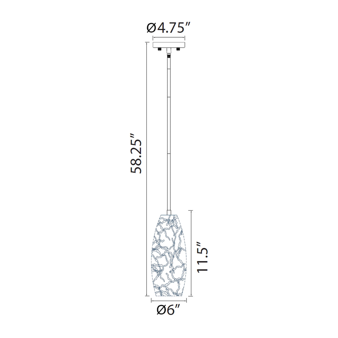 Helios Organic Convex Pendant by Zeev - view 3