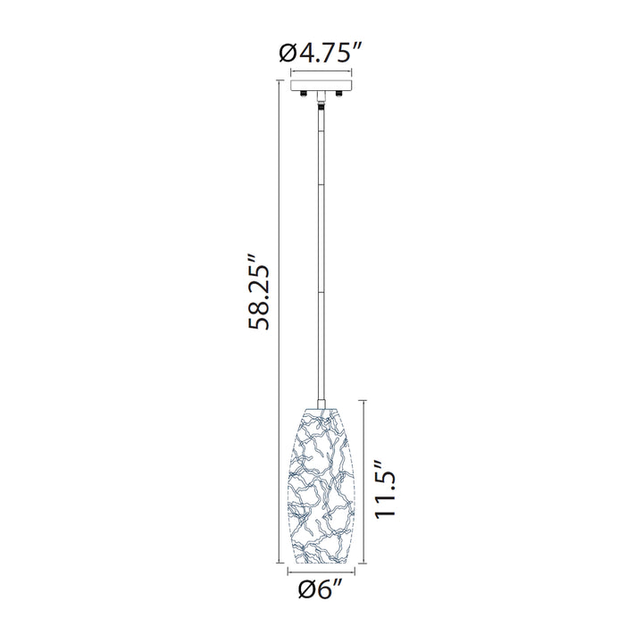 Helios Organic Convex Pendant by Zeev - view 3
