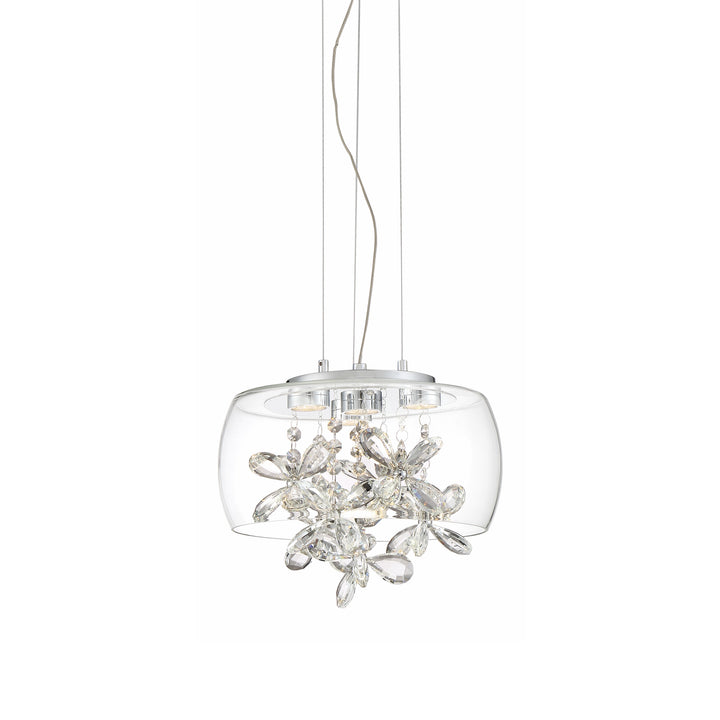 Destiny Crystal Mini-Pendant in Chrome by Zeev