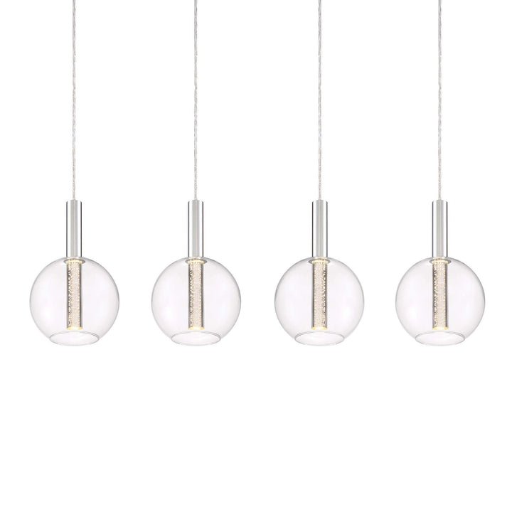 Empire Seeded Multi-Pendant in Chrome by Zeev