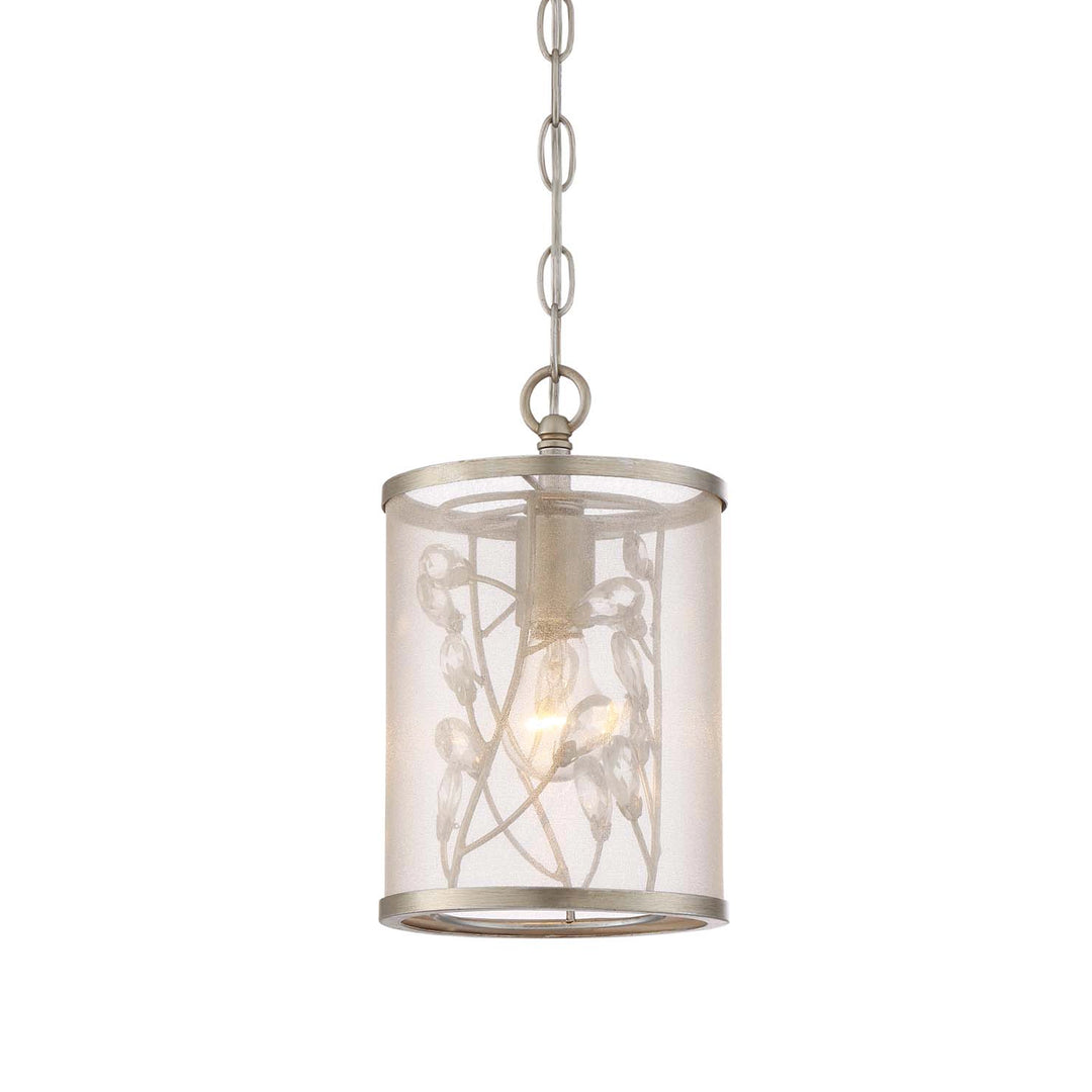 Vine Organic Drum Crystal Mini-Pendant, Mini Pendant, by Zeev