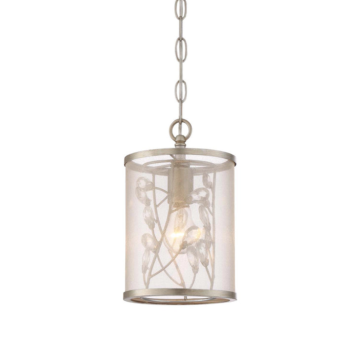 Vine Organic Drum Crystal Mini-Pendant, Mini Pendant, by Zeev