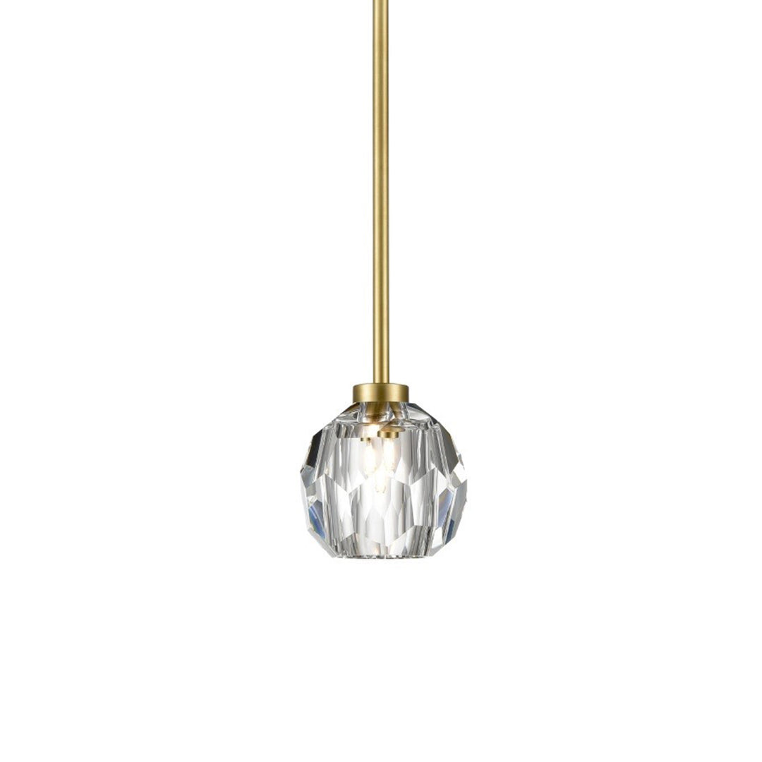 Parisian Crystal Mini-Pendant in Aged Brass by Zeev