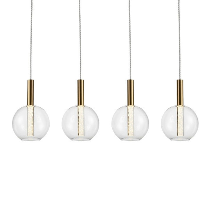 Empire Seeded Multi-Pendant in Golden Brass by Zeev