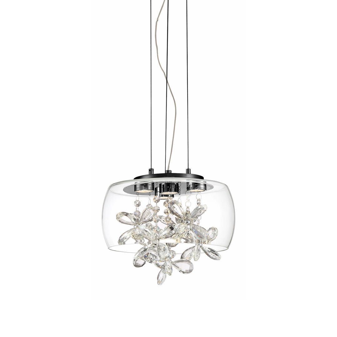 Destiny Crystal Mini-Pendant in Matte Black by Zeev