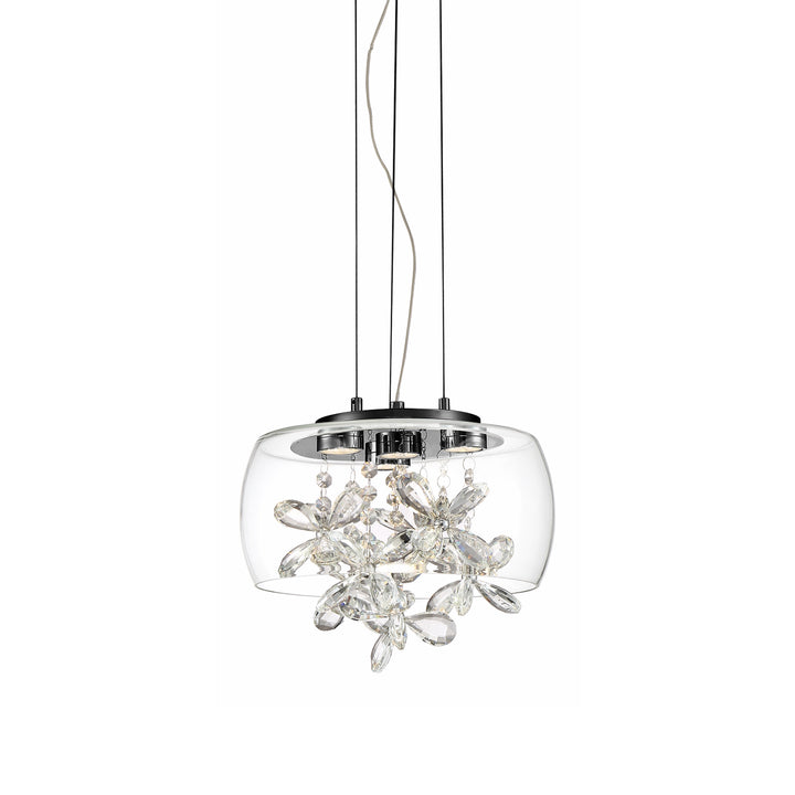 Destiny Crystal Mini-Pendant in Matte Black by Zeev
