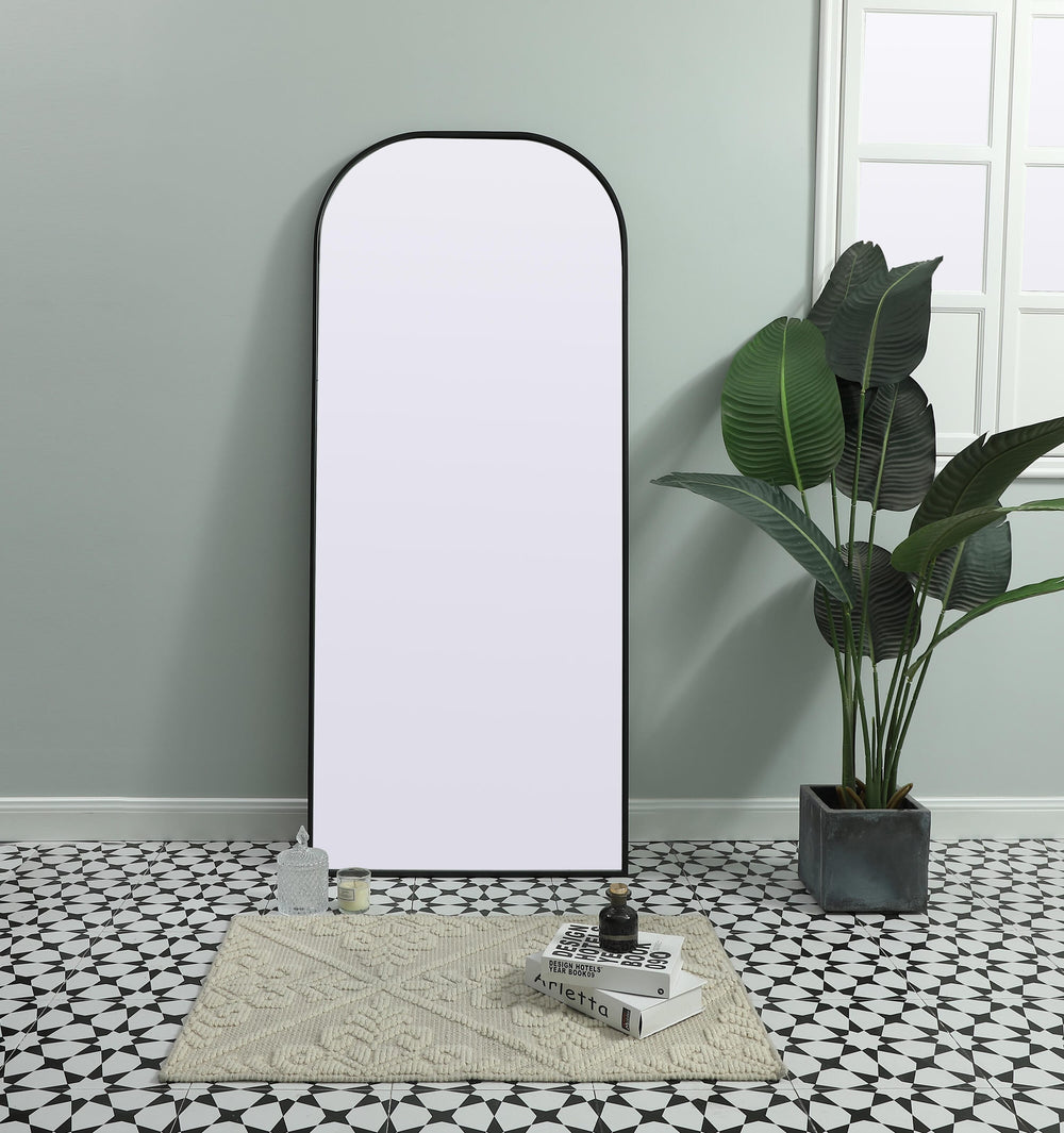 Metal Frame Arch Mirror by Elegant - view 2