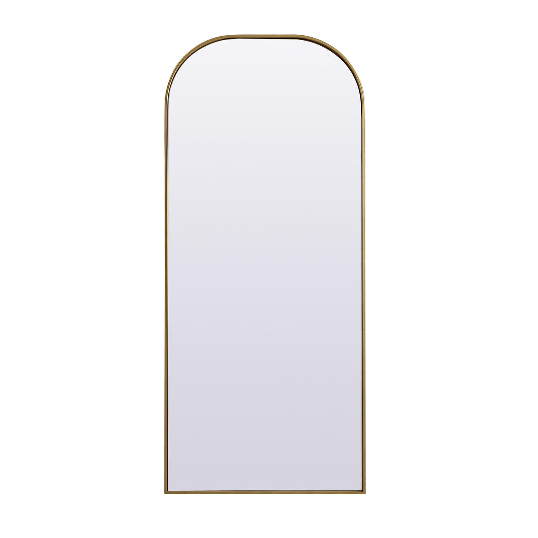 Metal Frame Arch Mirror in Brass by Elegant