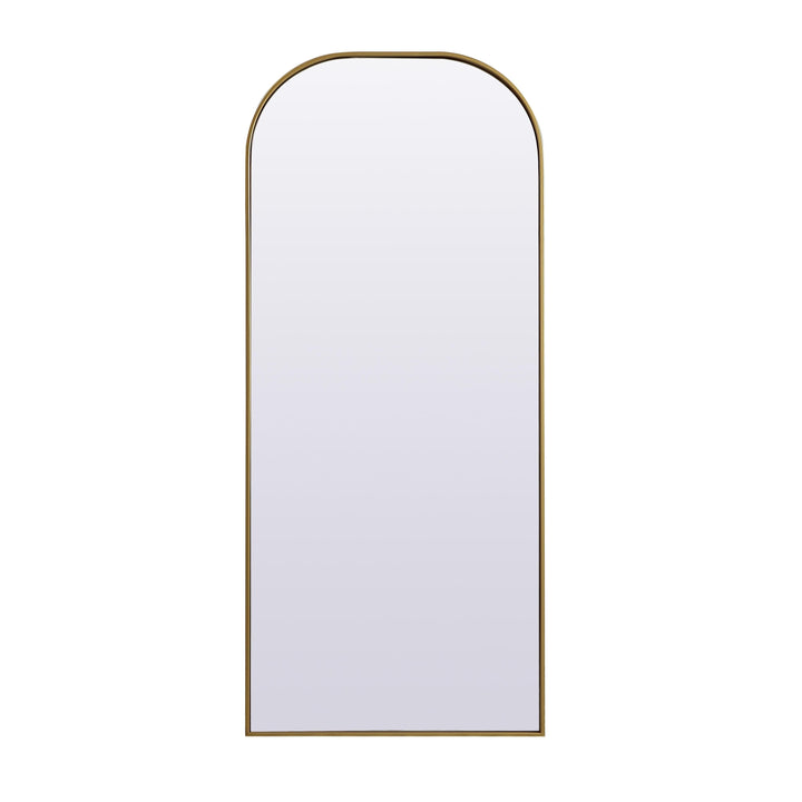 Metal Frame Arch Mirror in Brass by Elegant