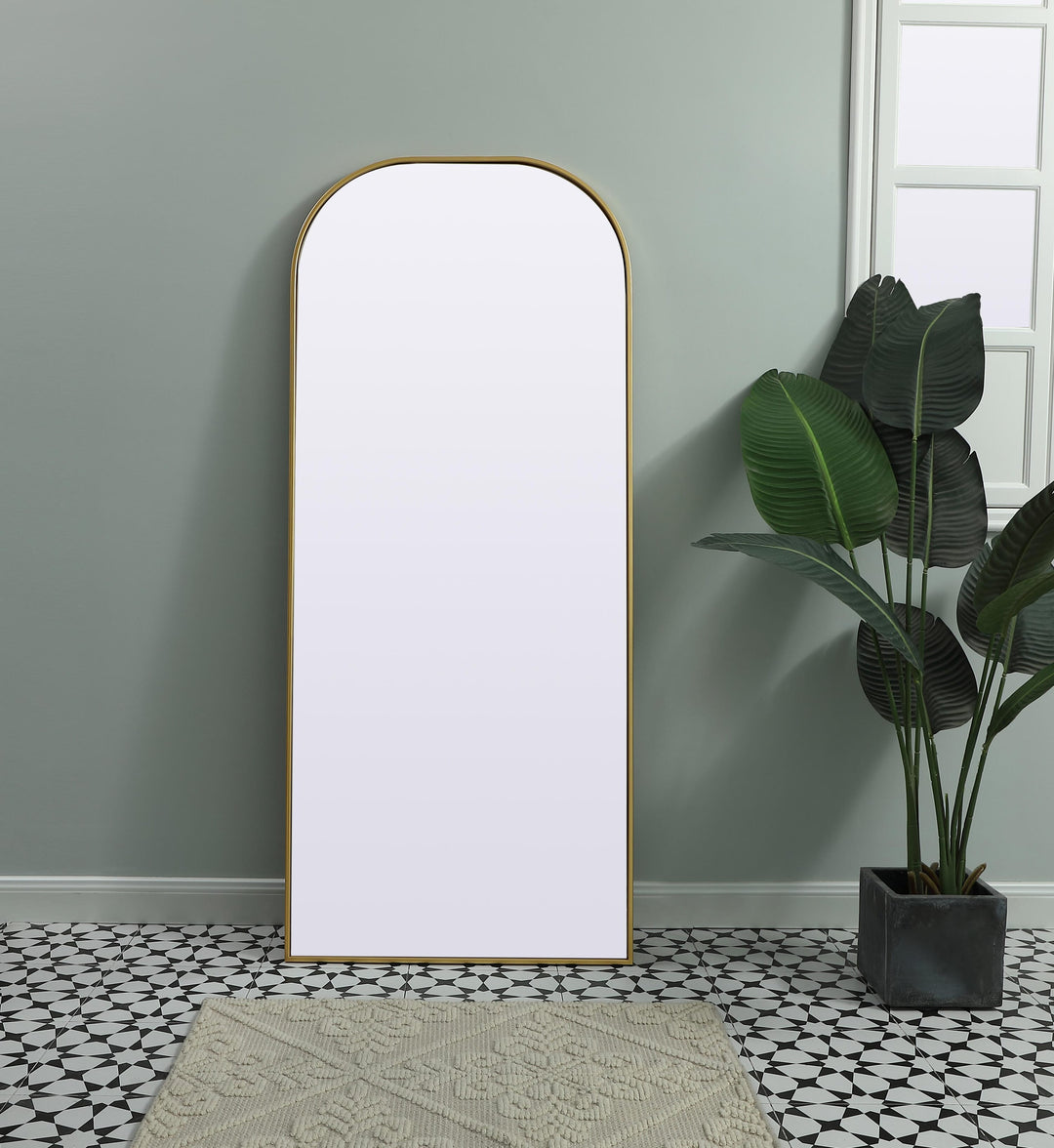 Metal Frame Arch Mirror by Elegant - view 9