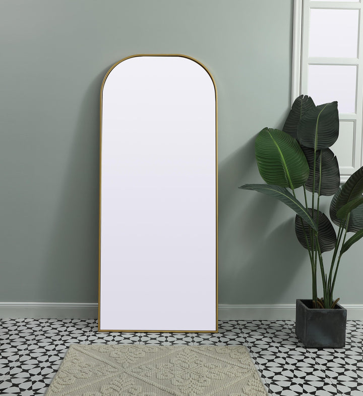 Metal Frame Arch Mirror by Elegant - view 9